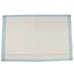 ABENA® Bettschutzunterlage Abri-Cell, 6-lagig, 17g, hellblau 4177 , 1 Karton = 6 Packungen à 25 Stück, 60 x 90 cm, 650 ml Saugstärke