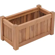 vidaXL Hochbeet Massivholz Teak 50 x 25 x 25 cm