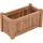 vidaXL Hochbeet Massivholz Teak 50 x 25 x 25 cm