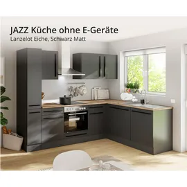 BASIC by Balculina Winkelküche L-Form 250 x 175 cm schwarz