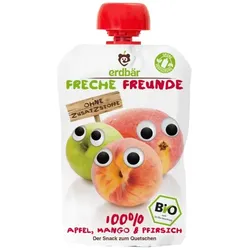 erdbär Freche Freunde Apfel, Mango & Pfirsich bio