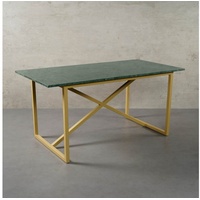 MAGNA Atelier Esstisch PRAG mit Marmor Tischplatte, Naturstein, nachhaltig, 160cmx80cmx75cm - 200x100x75cm grün 200 cm x 75 cm