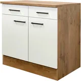 Flex-Well Exclusiv Unterschrank Vintea 80 cm Magnolie matt - Lancelot Oak