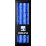 Kerzenfarm Hahn Stabkerzen, 250 x 22 mm, Dunkelblau, 4er-Pack, Bio - Kerzen/Stearin - Leuchterkerzen