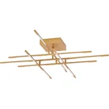 Nova Luce Nova Luce, Wandleuchte + Deckenleuchte, RACCIO LED Deckenleuchte Messing 50W Warmweiss 94,5x94,5x21cm dimmbar 9180713