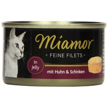 Miamor Feine Filets Huhn & Schinken 24 x 100 g