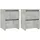 vidaXL Nachtschrank 2 Stk. 30 x 30 x 40 cm Betongrau