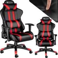 Tectake Racing Gaming Stuhl, ergonomische Form, mit verstellbarer Rückenlehne,