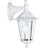 EGLO Außen-Wandleuchte Laterna 5 Weiß 1-flammig 35 cm x 16,5 cm