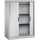 Californian Products CP Omnispace Rollladenschrank silber 3 Fachböden 100,0 x 42,0 x 134,5 cm