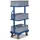 VARIOfit Eurokastenwagen Stahl 610 x 410 mm blau mit 3 Kästen