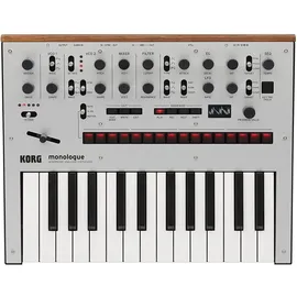 Korg Monolog monophoner Analogsynthesizer mit Voreinstellungen silber