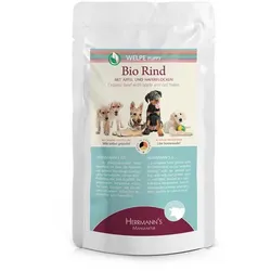Herrmann's Selection Welpe 15x150g Beutel Hundenassfutter Bio Rind mit Apfel & Haferflocken