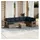 vidaXL Gartensofa-Set 9-tlg. grau Polyrattan