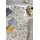 Primera Biber-Bettwäsche Branches floral Blau/Braun 135 x 200 cm + 2 x 80 x 80 cm
