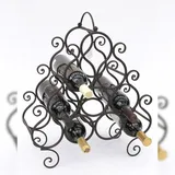 DanDiBo Ambiente Weinregal 52 x 10 x 10 cm Schwarz