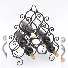 DanDiBo Ambiente Weinregal 52 x 10 x 10 cm Schwarz