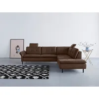 Home affaire Ecksofa Birkholm L-Form, Armlehnverstellung, auch in Easy Clean Bezug - mit Wasser zu reinigen grün