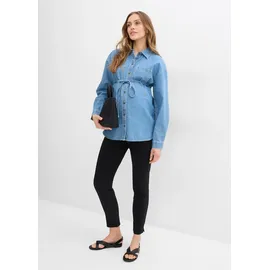 bonprix Stretch- Umstandshose mit Gummizügen und bequemem Jersey-Einsatz am Bauch