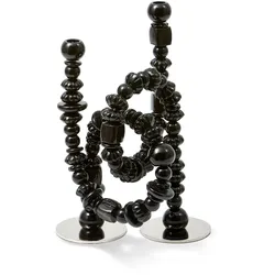 Pols Potten - Beads Kerzenhalter, schwarz
