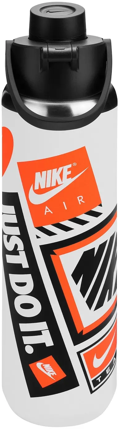 Nike Trinkflasche Recharge Chug Bottle Edelstahl weiss 709ml