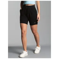 Bermudas TRIGEMA "TRIGEMA Bermuda mit praktischem Kordelzug", Damen, Gr. XXL, US-Größen, schwarz, 100% Baumwolle, Basic, Hosen