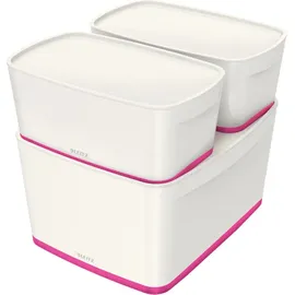 Leitz MyBox Aufbewahrungsbox 38,5 x 31,8 x 19,8 cm 1-tlg. weiß/pink
