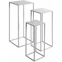 Haku-Möbel Blumensäule 3er Set 18 x 50 cm Grau