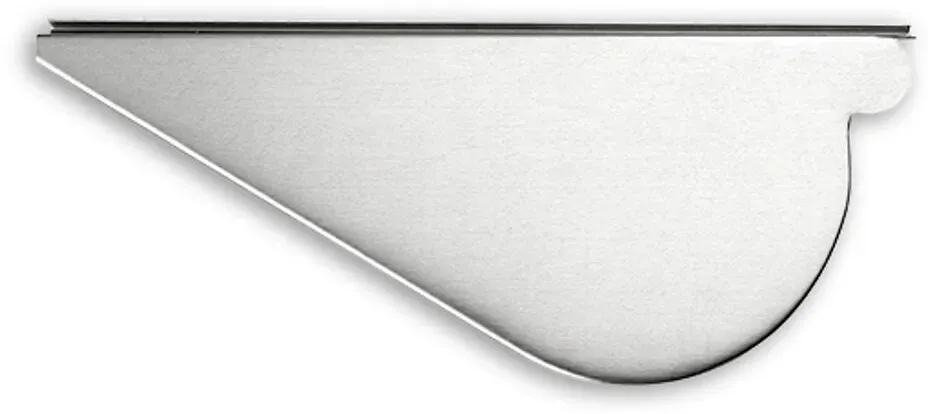 Aufdachrinnenboden Grömo zum Löten, links, Zink, verschiedene Größen (Ausführung: Nenngröße 500)