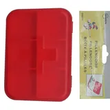 Mini Urlaub Reise Camping Pillendose Tablettenbox Pillenbox Tablettendose Organizer Medikamentenbox aus Kunststoff