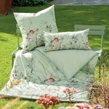 JANINE Mako-Satin Bettwäsche Milano 45091-06 salbeigrün 135x200+80x80 cm