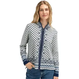 Dale of Norway Solfrid Fem Jacket Damen OffWhite/Electricstorm/Navy S