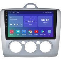 GABITECH 9 zoll Android Autoradio GPS Navi Für Ford Focus 2 MK2 MK3 Exi AT Autoradio silberfarben