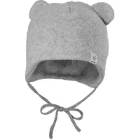 Maximo - Baby's Mütze mit Öhrchen, zum Binden, Einfarbig
