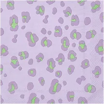 Rico Design Servietten Acid Leo, flieder/grün, MIX