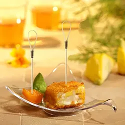 Papstar Fingerfood - Spieße 10 cm natur "Loop", 10 x 40 Stück