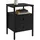 Relaxdays Nachtschrank 2 Schubladen 40 x 40 x 61 cm Schwarz
