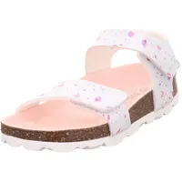 Superfit Mädchen Fussbettpantoffel Hausschuh, Weiß 1050, 31