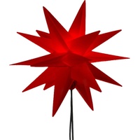 Cepewa Cepewa, LED Adventsstern Rot Ø 25 cm mit Erdspieß