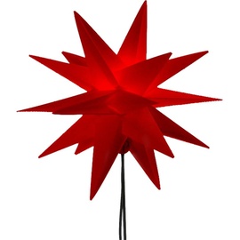 Cepewa Cepewa, LED Adventsstern Rot Ø 25 cm mit Erdspieß
