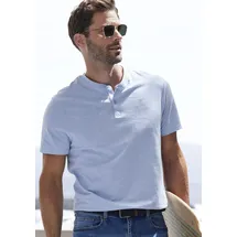 H.I.S. Henleyshirt blau M