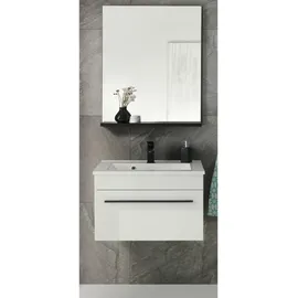 furn.design Design-D 2-tlg. Hochglanz Weiß