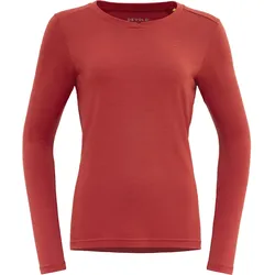 DEVOLD HOVLAND MERINO 200 Damen Merino-Funktionsunterhemd rot - S