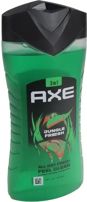 AXE 3-in-1 Duschgel Shampoo & Bodywash für Männer, Jungle Fresh Duft mit Palmenblättern & Bernstein, 250 ml