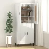 vidaXL Sideboard Hochglanz-Weiß 69,5x34x90 cm Holzwerkstoff