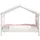 Vipack Hausbett Amori 90 x 200 cm Kiefer massiv weiß lackiert
