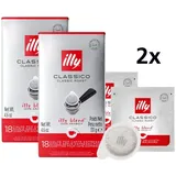 2x 18 Stück illy ESE-Pads Classico Espresso | Kaffeepads | ESE-System