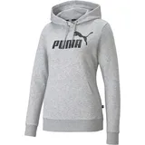 Puma Essentials Logo Hoodie Damen 04 light gray heather XS