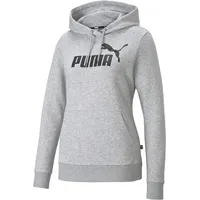Puma Essentials Logo Hoodie Damen 04 light gray heather XS