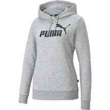 Puma Essentials Logo Hoodie Damen 04 light gray heather XS